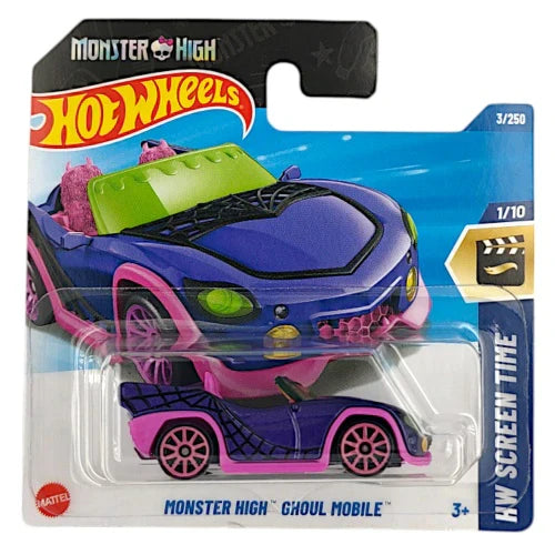 Hot Wheels Imported Premium - Short Card - Monster High Ghoul Mobile