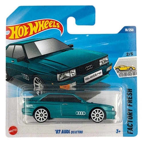 Hot Wheels 87 Audi Quattro Black #102 Mainline 2024 Case N/P (In-Stock) New