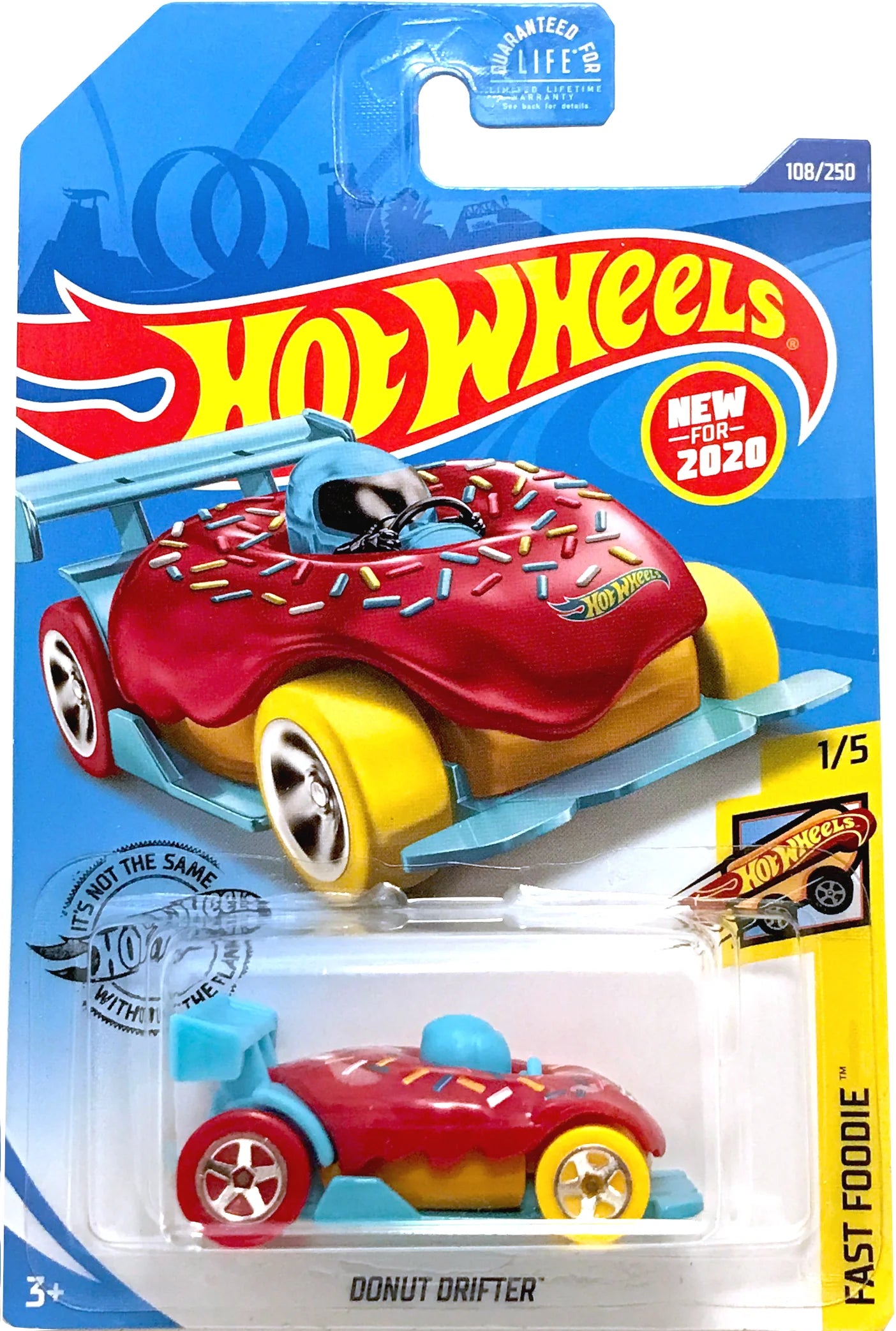 Hot Wheels Imported Premium - Factory Sealed 2020 Set - Donut Drifter - HW Fast Foodie - Long Card