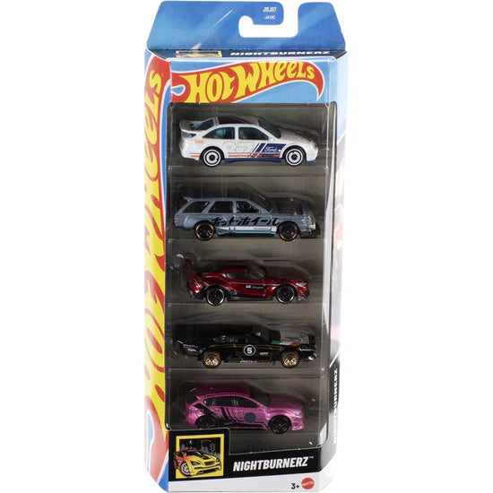 Hot Wheels Mainline 5 Cars + Pack of 5 Set Combo Set - 2