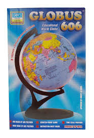 Globus 606 Deluxe Desk & Table Top Political World Globe With A.B.S Polymer, Height - 25cm - Multicolor