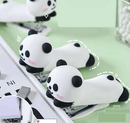 Cute Panda Cartoon Mini Desktop Stapler – Perfect for Home & Office