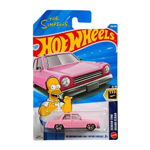 Hot Wheels Mainline Imported Premium - F Case 2026 - Long Card - The Simpsons Family Car/ Voiture Familiale