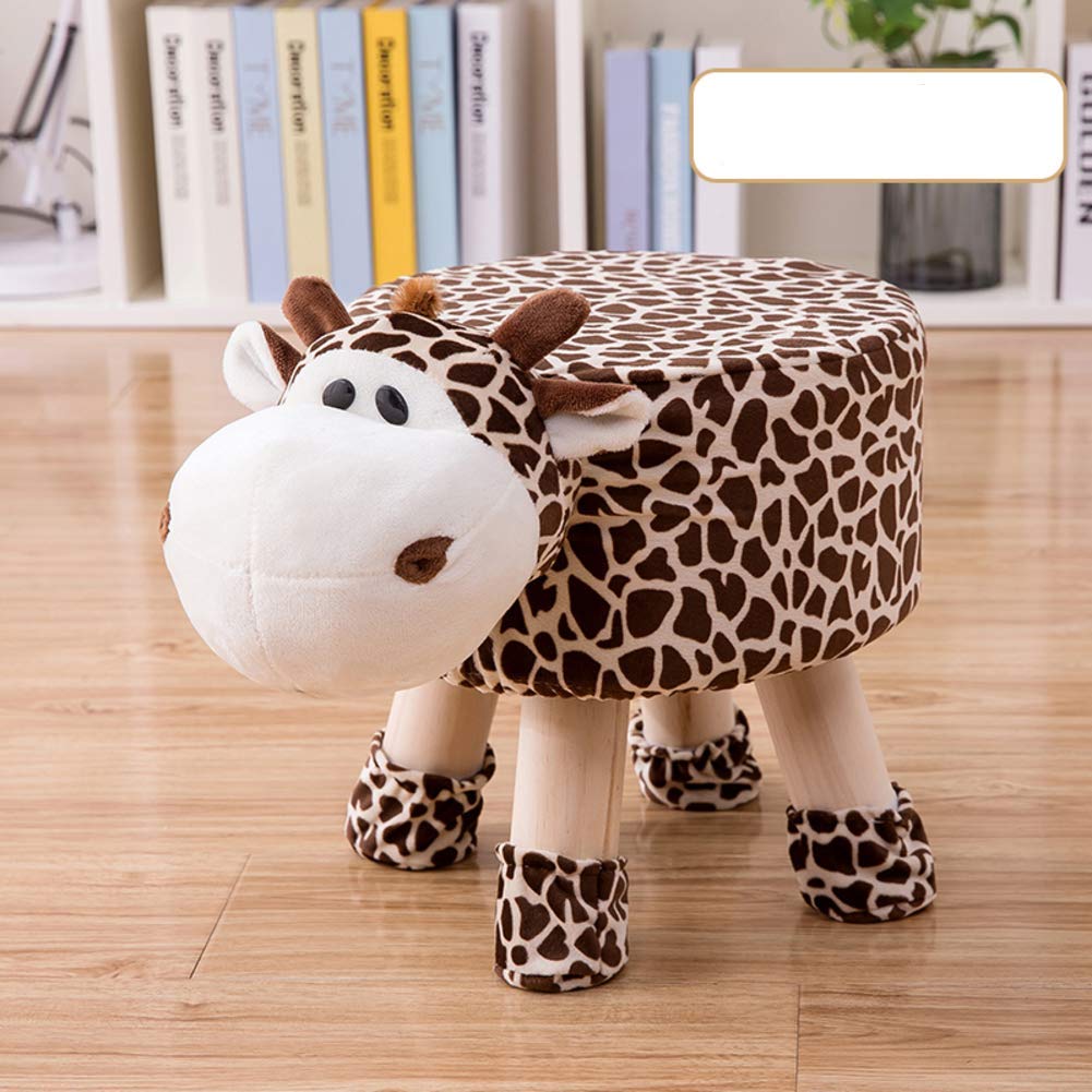 Cartoon Animals Wooden Stool for Kids Giraffe | Children - Pack of 1