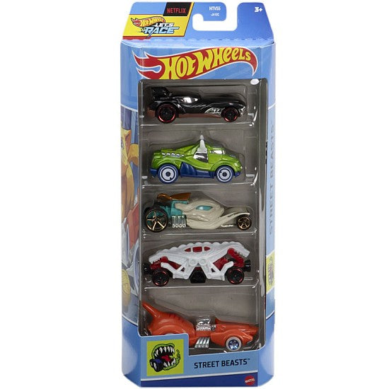 Hot Wheels Street Beasts Car Set of 5 - Multicolor