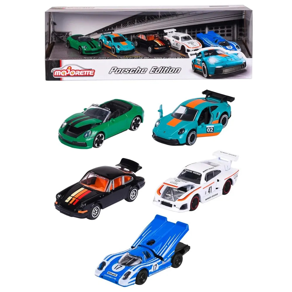 Majorette - Porsche edition 5 Pieces Gift Pack Multicolor