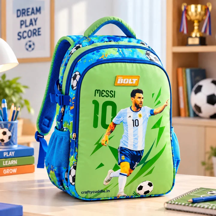 Football Theme Kids School Backpack - Backpack For Kids 18 inches