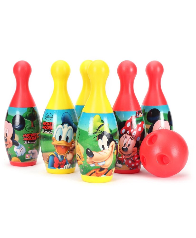 Itoys Bowling Pins Toy Set Fun Bowling Game for Kids Featuring Iconic Characters | Ideal for Active Play and Skill Development (Without Box Packing - Only Products)