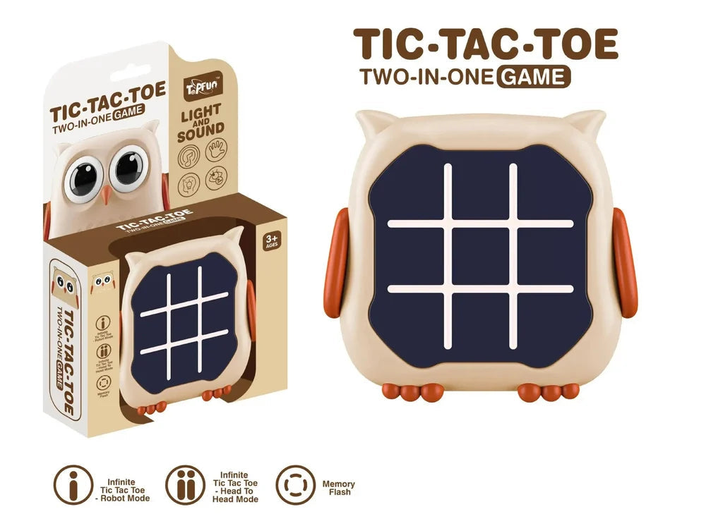 Animal Themed Electronic Tic-Tac-Toe - Multicolor - Assorted