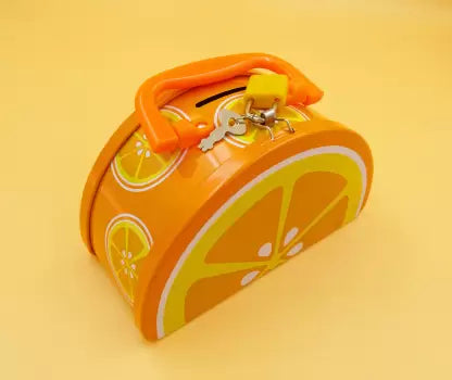 Semicircular Shape Coin Bank with Lock & Keys – Designer Piggy Bank for Kids Pack Of 2 (Multicolor)