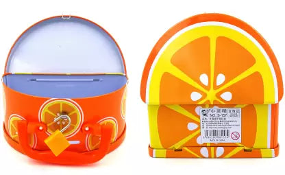 Semicircular Shape Coin Bank with Lock & Keys – Designer Piggy Bank for Kids Pack Of 2 (Multicolor)