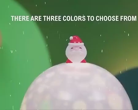 LED Night Light Christmas Projector Lamp USB Rechargeable Music Box Lamps for Kids - Color & Design May vary