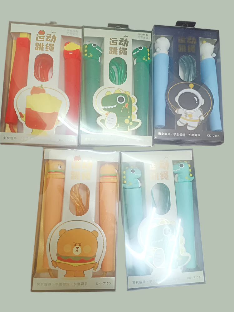 Plastic Characters Skipping Rope – Fun & Fitness for Kids (Multicolor)