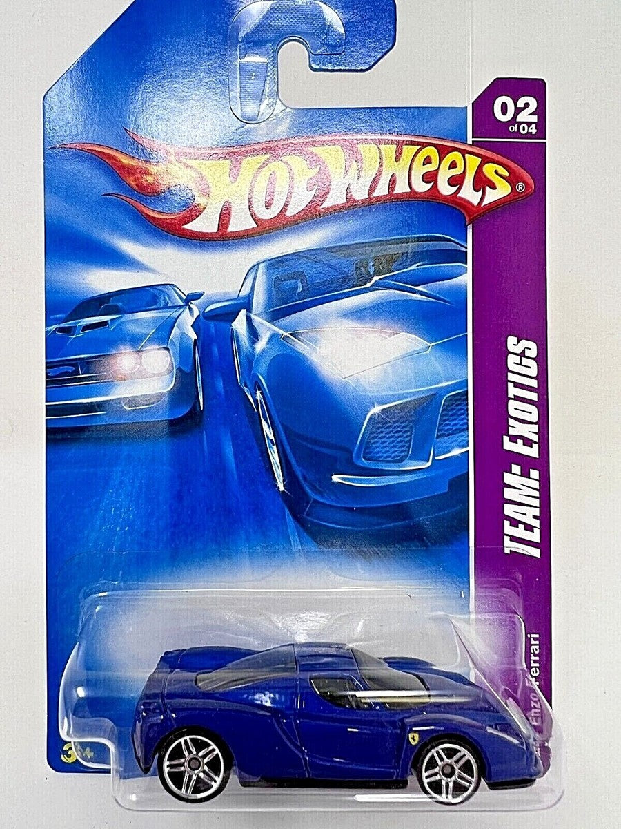 Hot Wheels Imported Premium - Team-Exotics - Enzo Ferrari - Blue