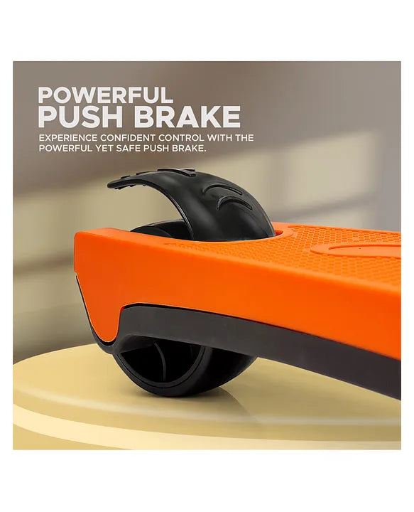 Smart Kick Scooter with 3-Level Adjustable Height & Foldable Structure – Orange