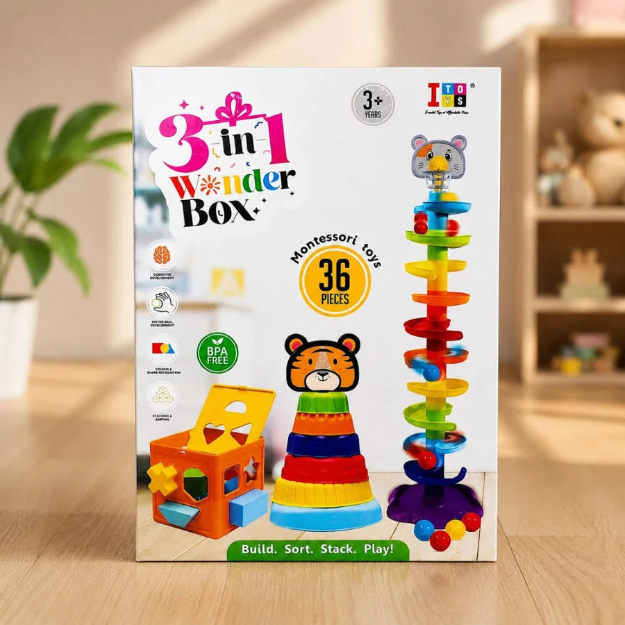 Itoys Wonder Box Montessori Toy Set - Assorted