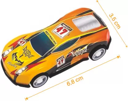 Ratnas Sports Cars Speeed Master Pull Back 12 Mini Cars for Kids - Multicolour