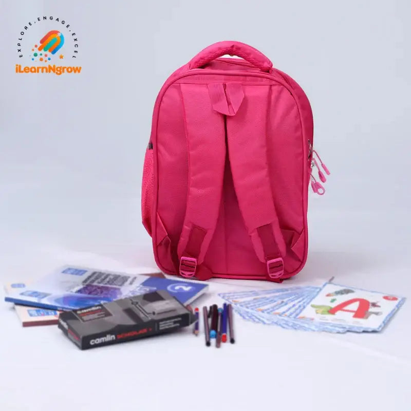 unicorn theme kids backpack with comfortable shoulder straps